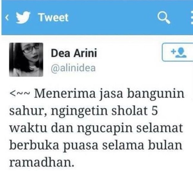 Takut nggak kebangun sahur? Ini ada jasa yang siap mengingatkan untuk selalu melaksanakan kebajikan di bulan puasa Foto: Istimewa