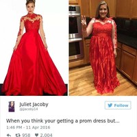 Sebaikya jangan terlalu percaya dengan situs belaja yang menampilkan dress cantik tapi harganya murah. Foto: Twitter