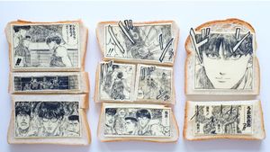 Keren Banget! Seniman Ini Buat Komik di Atas Roti Panggang
