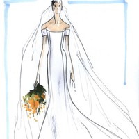 Carolina Herrera memberi sentuhan minimalis yang manis untuk si pengantin modern. Foto: Dok. WWD