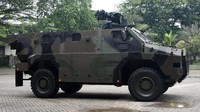 Ranpur Sanca melindungi dari ledakan ranjau, walaupun kendaraannya rusak tetapi personel tetap aman. Dok. Pindad.