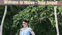 Tidak hanya Rote, Sandhyca juga sudah sampai ke Waiwo di Raja Ampat (@sandhycaputrie/Instagram)