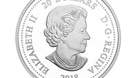 Sisi pertama koin 20 dollar itu bergambar Pangeran Harry dan Meghan Markle, sedangkan sisi lainnya adalah Ratu Elizabeth II (Royal Canadian Mint)