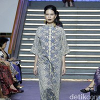 Fashion show koleksi busana Ramadan 2018 Alleira Batik bertema La Splendeur bertempat di Lamoda Cafe, Plaza Indonesia, Jakarta. Rabu [9/5/2018]. Foto: Mohammad Abduh/Wolipop