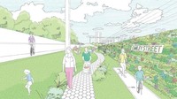 Dari desain yang beredar, tampak jalur kereta layang yang disulap jadi taman ini nantinya banyak ditumbuhi aneka tanaman hijau, hingga jalur sepeda. Inhabitat/Istimewa.