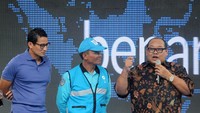 Mantan Menteri BUMN Sugiharto memberikan pemaparannya akan aplikasi parkir online yang segera diterapkan di Ibukota Jakarta. Foto: dok. Pemprov DKI