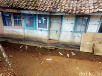 jaring dipasang di sekeliling rumah warga.