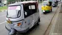 Begini penampakan bajaj yang disulap ala Asian Games 2018.
