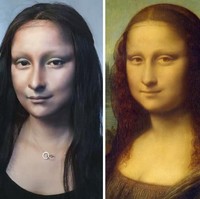 Bagaimana menurutmu? He Yuhong sangat mirip atau tidak dengan Mona Lisa? Foto: Dok. Bored Panda