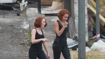 Selain stuntman, ada juga stuntwoman seperti ini yang mengganti peran Black Widow yang diperankan oleh Scarlett Johansson. (Foto: Facebook)