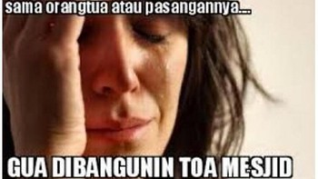 Nasib sahur masih jomblo. Foto: istimewa