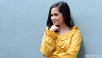 Tissa Biani saat ditemui di studio Trans TV, Kapten Tendean, Jakarta Selatan pada Kamis (17/5). Pool/Noel/detikFoto.