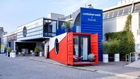 Rumah kontainer ini sempat dipamerkan di Milan Design Week. Istimewa/Inhabitat.