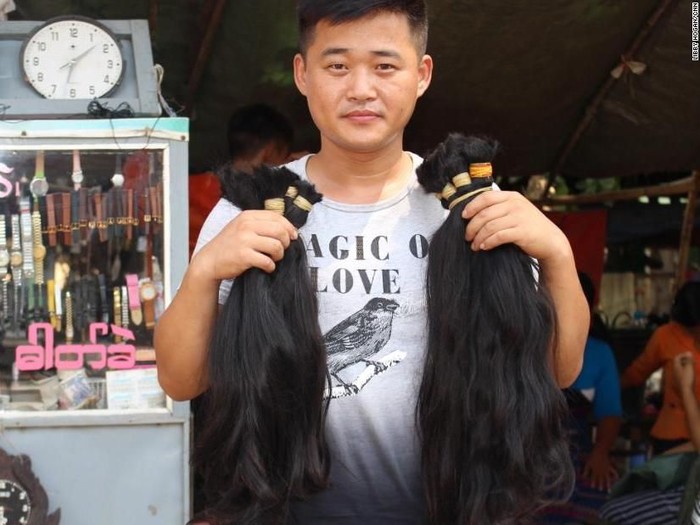 Rambut yang sehat dan indah bisa dijual di Myanmar. (Foto: CNN) Rambut yang sehat dan indah bisa dijual di Myanmar. (Foto: CNN)