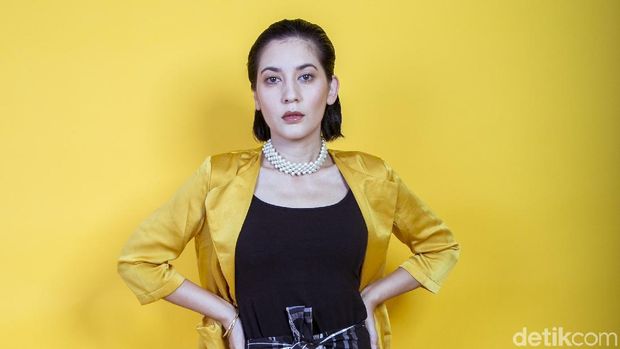 Hannah Al Rashid saat pemotretan Celeb of The Month 