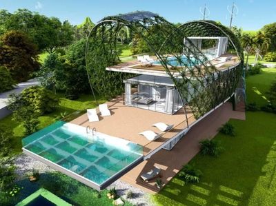 Rumah Kepompong Ini Bisa Produksi Air Minum dan Listrik Sendiri
