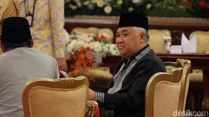 Utusan Khusus Presiden untuk Dialog dan Kerja sama Antaragama dan Peradaban Din Syamsuddin (Andhika Prasetya/detikcom)