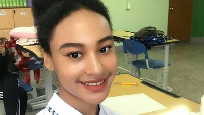 Terpesona Kecantikan Unik Model Wanita Keturunan Afrika Pertama di Korea