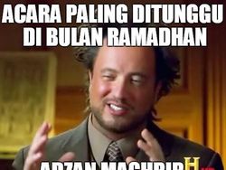 Deretan Meme Kocak Menanti Adzan Maghrib