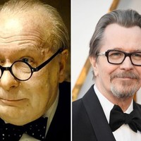 Makeup yang sangat banyak membuat Gary Oldman menjelma menjadi sosok Perdana Menteri Inggris Winston Churchill dalam film Darkest Hour. Foto: Getty Images, Istimewa