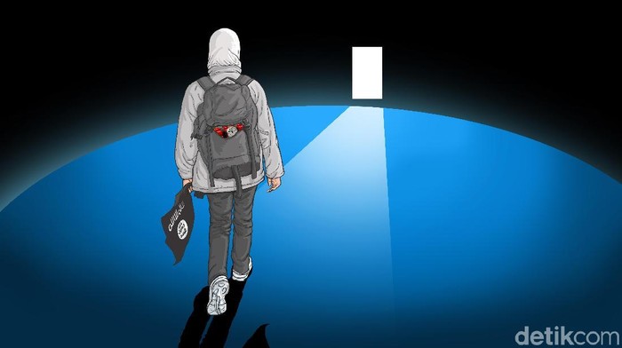 Ilustrasi pelaku teror dari ISIS