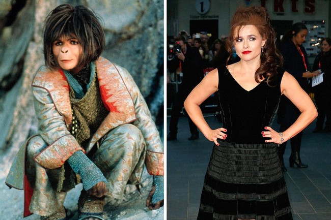 Helena Bonham Carter berubah menjadi simpanse wanita dalam film Planet of The Apes pada 2001. Foto: Getty Images, Istimewa