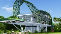 Rumah pintar ini dilengkapi lima kamar tidur. Istimewa/Inhabitat.