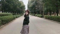 Hyun Seo juga jalan-jalan ke Osaka Castle lho! (1004jjang/Instagram)