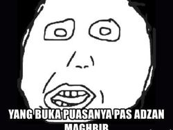 Deretan Meme Kocak Menanti Adzan Maghrib