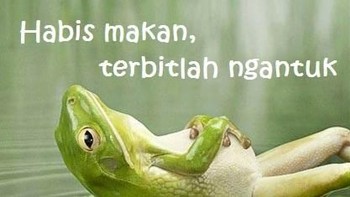 Ada juga yang habis buka puasa malah ngantuk, eits ada salat tarawih lho! (Twitter)