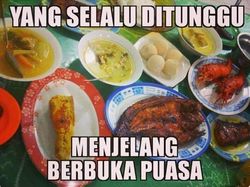 Deretan Meme Kocak Menanti Adzan Maghrib