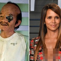 Siapa sangka di balik sosok pria Asia dengan kepala botak di bagian depan ini adalah aktris Halle Berry. Ya dalam film fiksi ilmiah Cloud Atlas, Halle Berry yang wanita berubah menjadi ilmuwan berwajah Asia lewat makeup. Foto: Getty Images, Istimewa