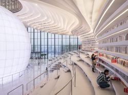 Kerennya Perpustakaan di China yang Mirip Stasiun Luar Angkasa