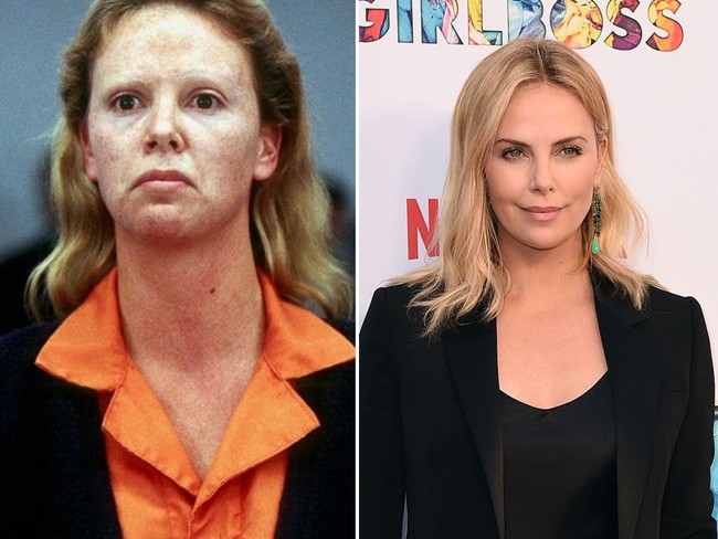 Charlize Theron jadi tak dikenali karena makeup yang diaplikasikan ke wajahnya saat dia membintangi film Monster. Totalitas akting dan penampilannya di layar lebar tersebut membawanya meraih piala Oscar pada 2004. Foto: Getty Images, Istimewa
