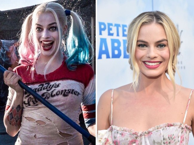 Berperan sebagai Harley Quinn, akting Margot Robbie dalam film Suicide Squad tak terlupakan. Margot didandani dengan makeup yang membuat kulitnya jadi terlalu putih ditambah lipstik merah yang membuat mulutnya terlihat lebih lebar. Foto: Getty Images, Istimewa