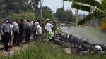 Penampakan Pesawat yang Jatuh di Havana dan Bawa 104 Penumpang