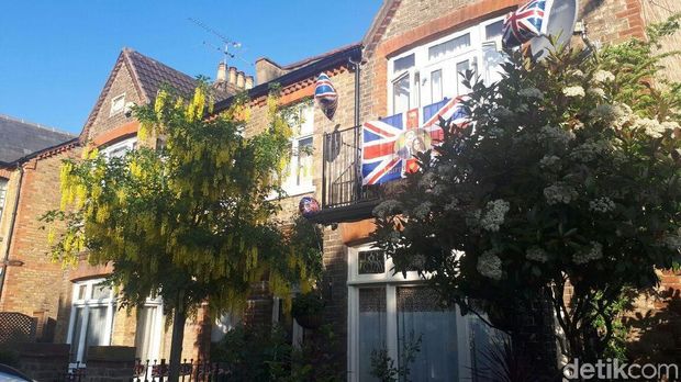 Suasana jelang royal wedding Pangeran Harry dan Meghan Markle.