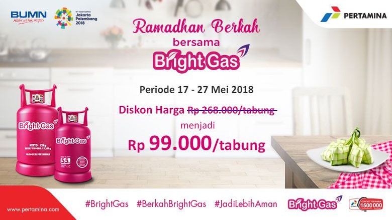 Kabar Gembira! Promo Ramadhan Berkah Bersama Bright Gas Datang Lagi! Kabar Gembira! Promo Ramadhan Berkah Bersama Bright Gas Datang Lagi!