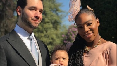 Sweet! Saat Keluarga Serena Williams ke Nikahan Pangeran Harry