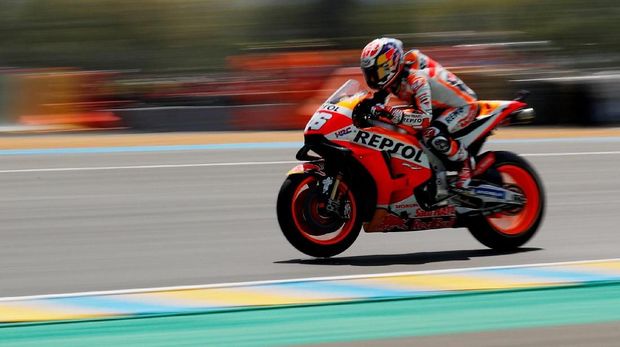 Catatan waktu terbaik Marc Marquez di FP2 MotoGP Prancis dikalahkan Maverick Vinales. (