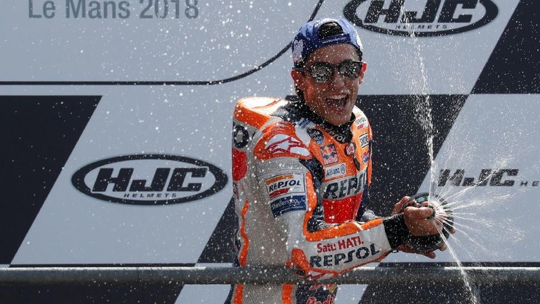 Marquez Menangi MotoGP Prancis 2018 karena Ngotot Sejak Awal Marquez Menangi MotoGP Prancis 2018 karena Ngotot Sejak Awal