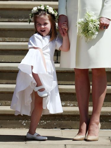 Putri Charlotte di pernikahan Meghan Markle dan Pangeran Harry. 