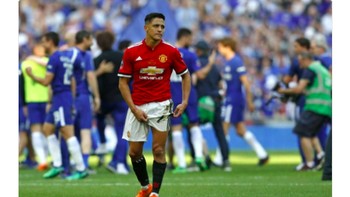 Alexis Sanchez pernah mengatakan pindah dari Arsenal ke United untuk mendapat lebih banyak trofi. Tapi kenyataan berkata lain. Foto: istimewa
