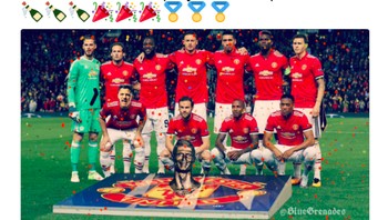 Di meme ini digambarkan United hanya bisa membanggakan kejayaan masa lalu saat Cristiano Ronaldo masih bersama mereka. Foto: istimewa