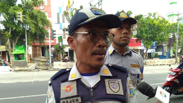 Komandan Regu Dishub Kecamatan Mampang, Najen 
