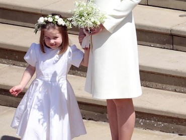 Ekspresi Ceria Putri Charlotte di Pernikahan Pangeran Harry
