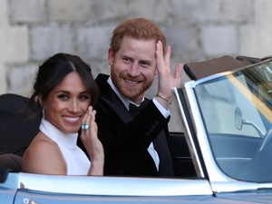 Kemunculan Perdana Pangeran Harry dan Meghan Markle Pasca Nikah