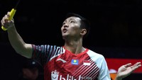 Meski menang, Ihsan menyebut belum mencapai performa terbaik setelah cedera pada Mei tahun lalu. Antara Foto/Puspa Perwitasari.