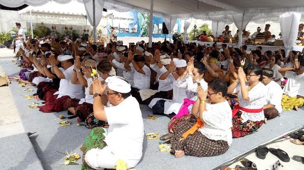 Upacara Pasupati Patung Garuda Wisnu Kencana