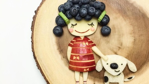 Yuk! Lihat Fruit Art Bentuk Bart Simpsons hingga Betty Boop yang Lucu